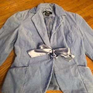 Beautiful baby blue cord blazer / jacket